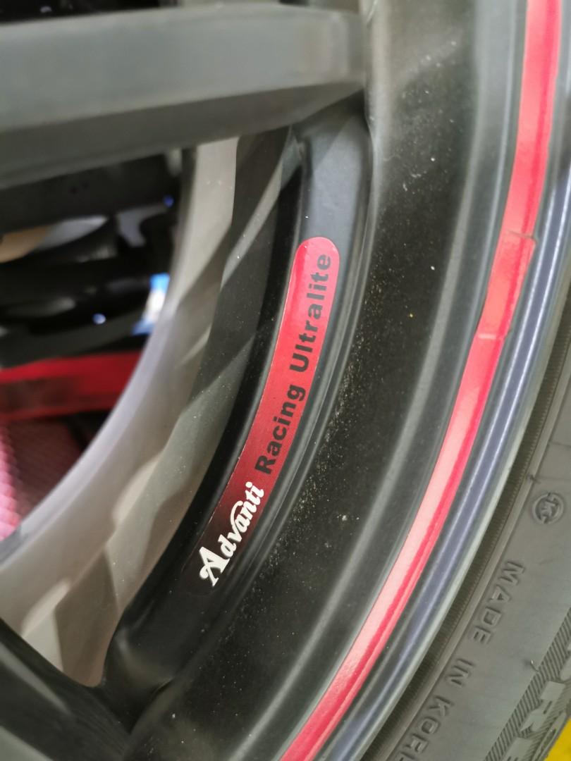 Taiwan Sport Rim and Tyres 15", Car Accessories, Tyres & Rims on Carousell