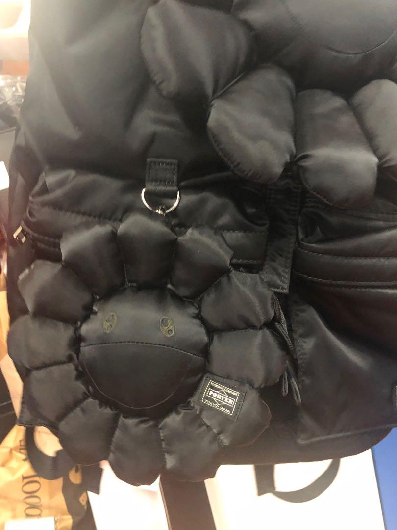Takashi Murakami (村上隆) x Porter Backpack Black Color, 男裝, 袋 