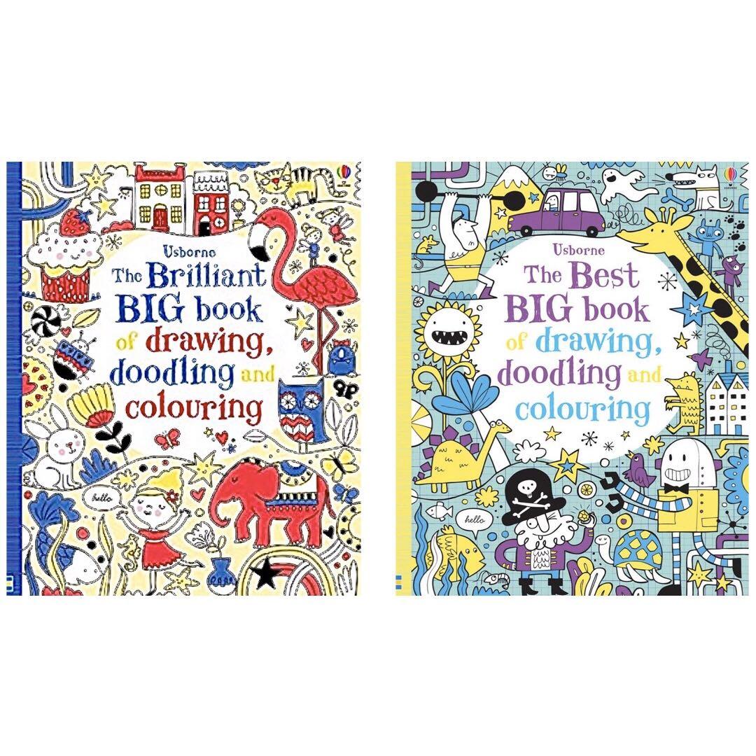 Usborne The Best Brilliant Big Book Of Drawing Doodling And Colouring Books Stationery Children S Books On Carousell