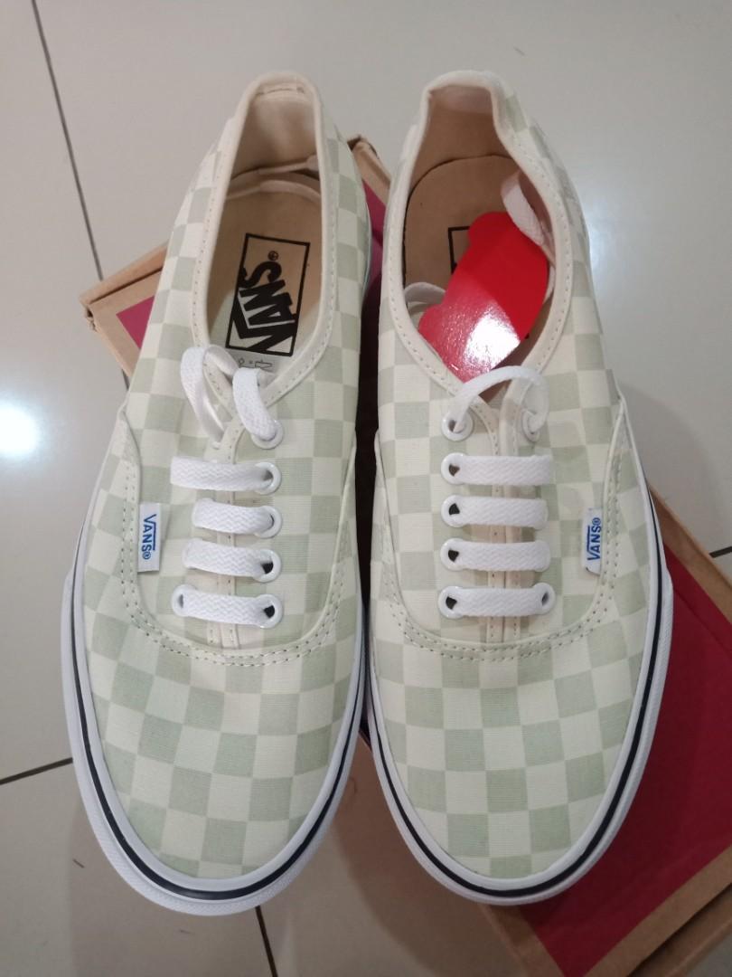 Vans authentic checkerboard Ambrosia Fesyen Wanita Sepatu di