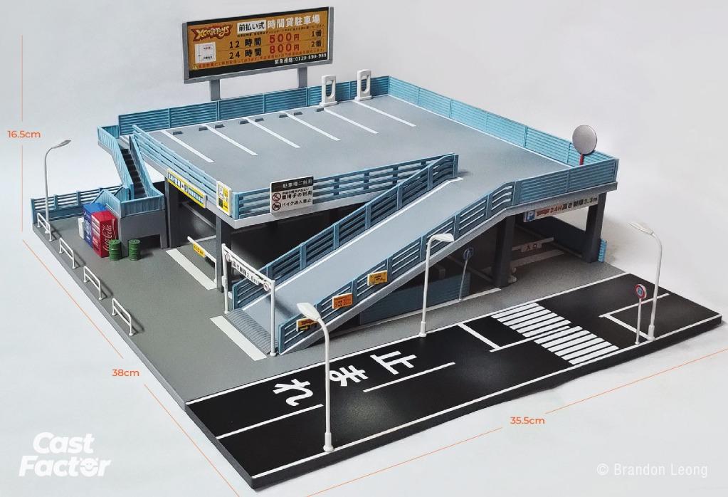 XCarToys 164 Doublestorey Carpark Diorama Set, Hobbies & Toys, Toys
