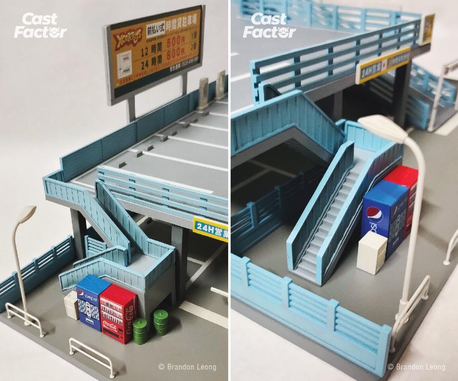 XCarToys 164 Doublestorey Carpark Diorama Set, Hobbies & Toys, Toys