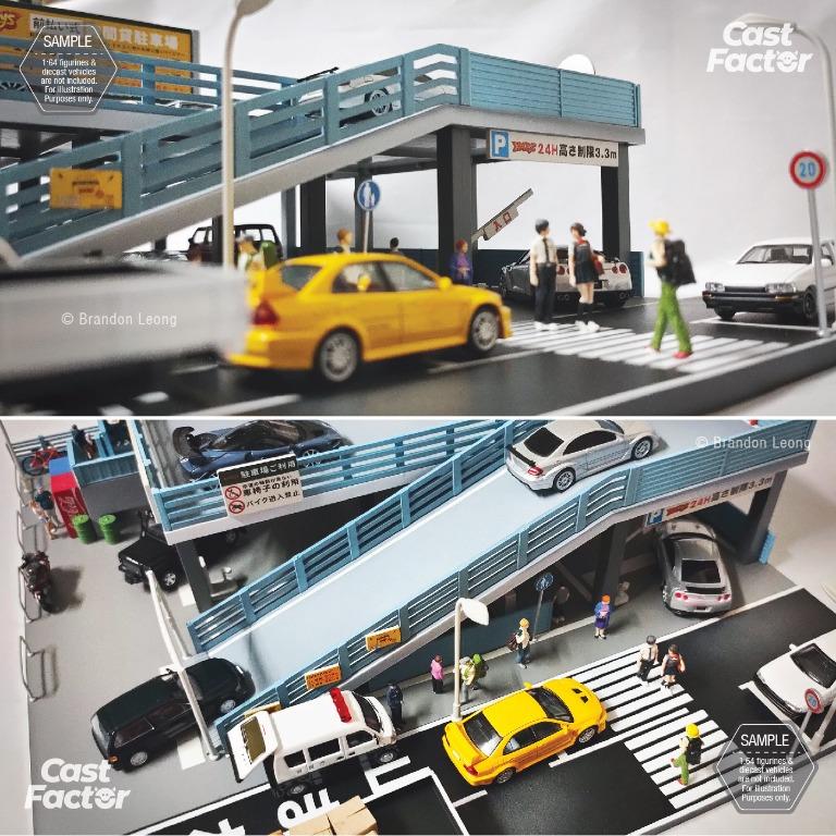XCarToys 164 Doublestorey Carpark Diorama Set, Hobbies & Toys, Toys