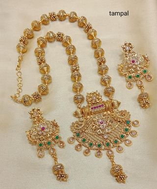 Gold temple sale jewellery with price