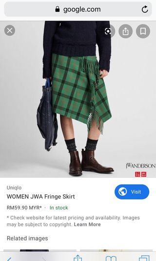 Uniqlo fringe clearance skirt