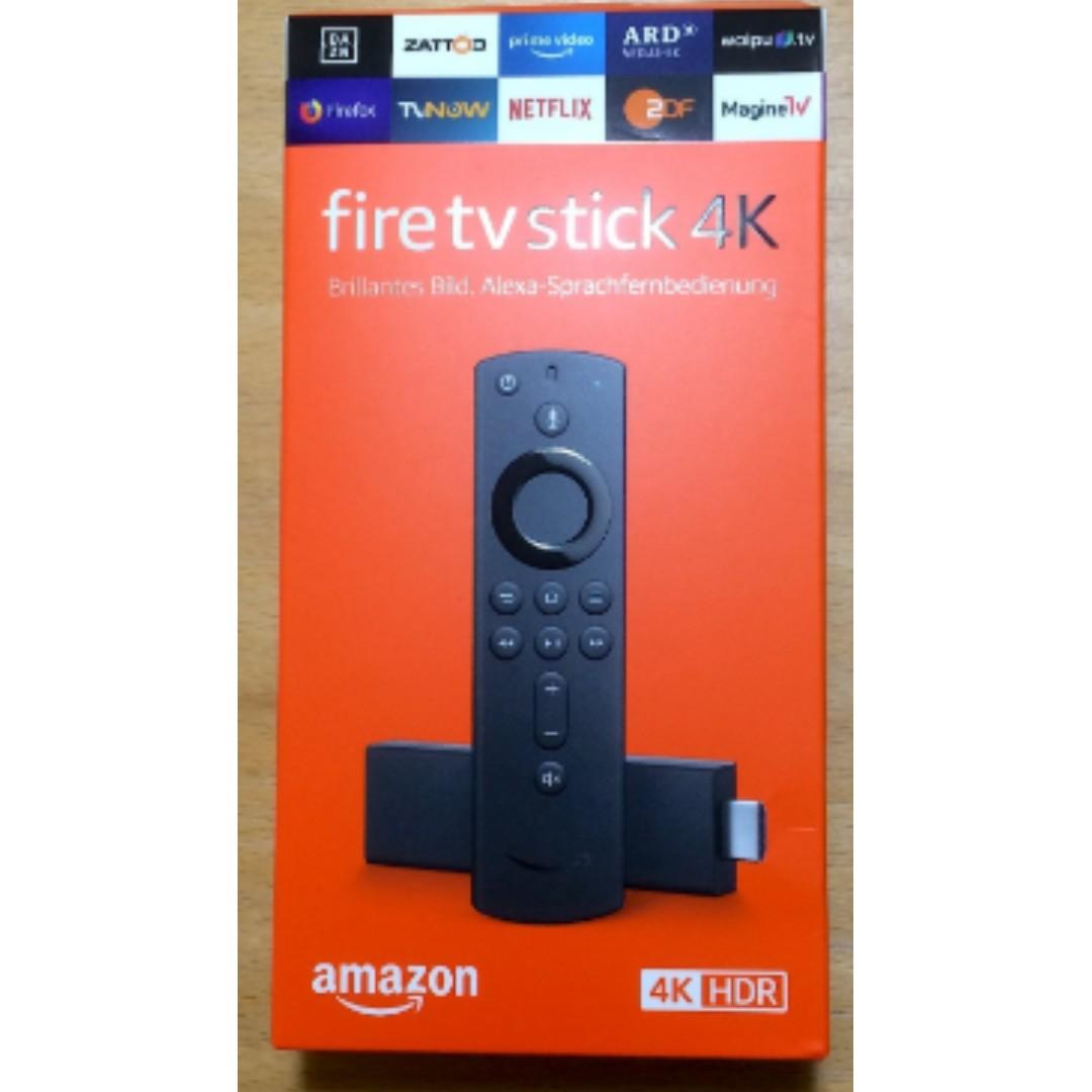 全新現貨 Amazon Fire Tv Stick 4k With Alexa 語音遙控器 電子產品 其他 Carousell