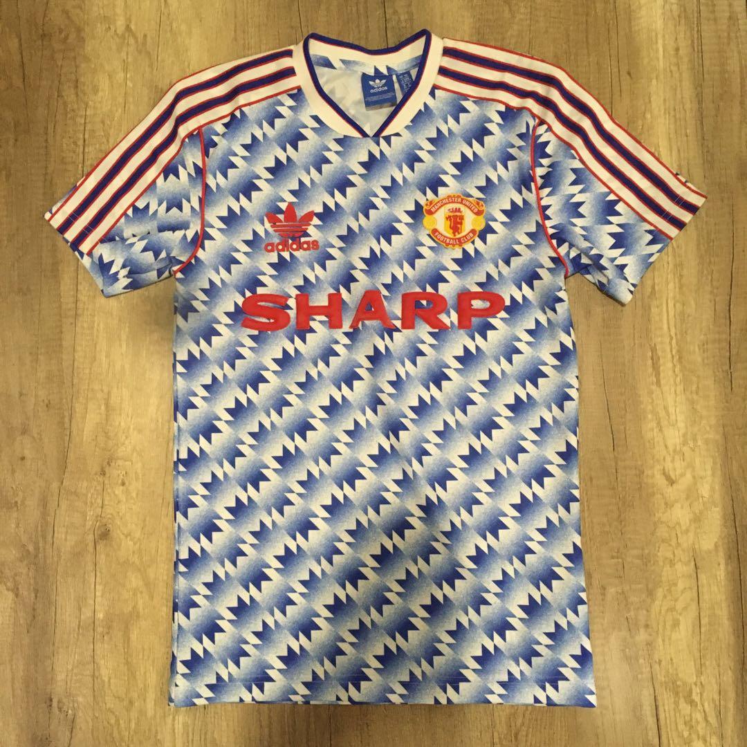 Manchester United 1990 Away Shirt - 2017 Adidas Originals - Medium