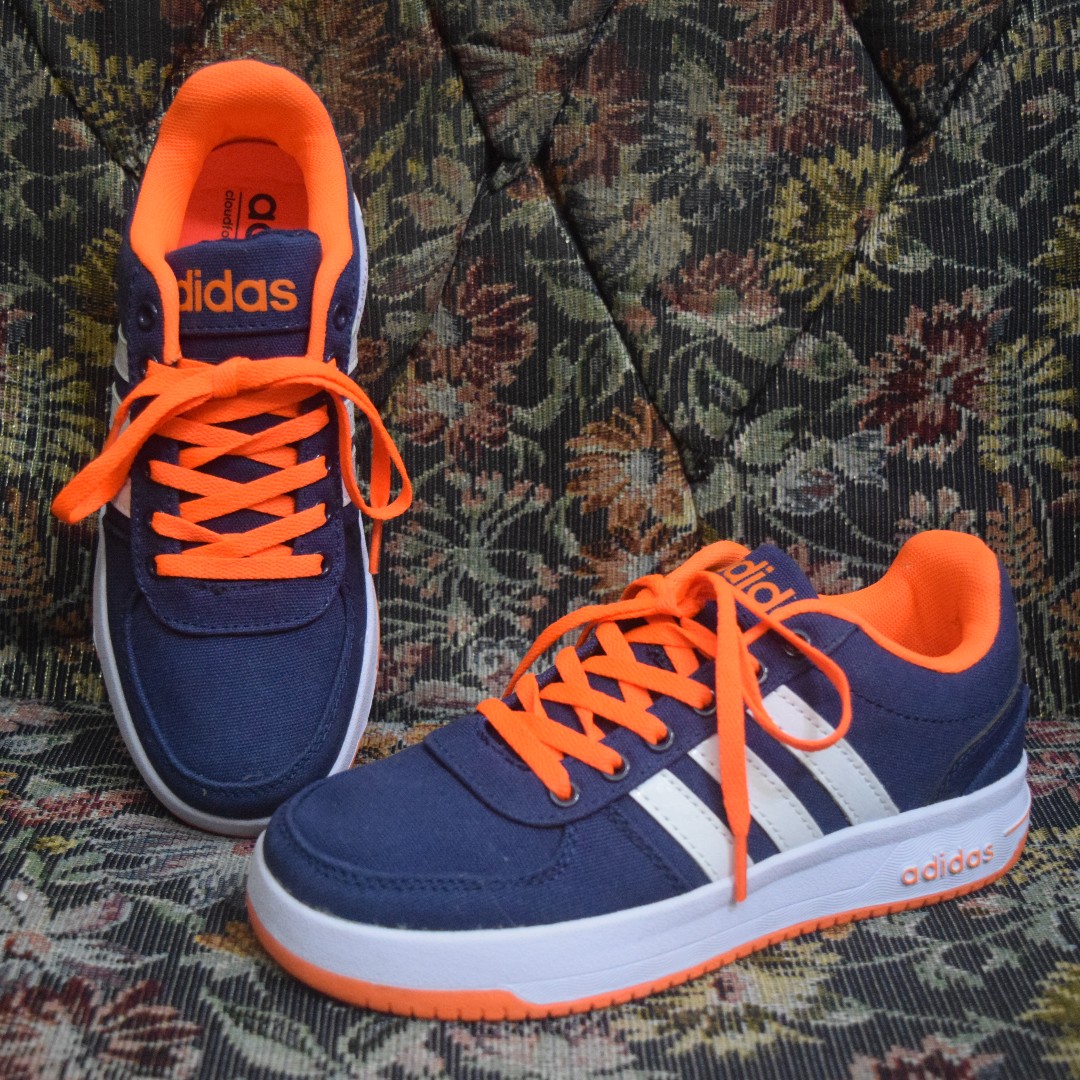 Adidas Shoes for Women in Navy Blue Orange Inside White Stripes Euro 38 US 6.5 Women s Fashion Footwear Sneakers on Carousell