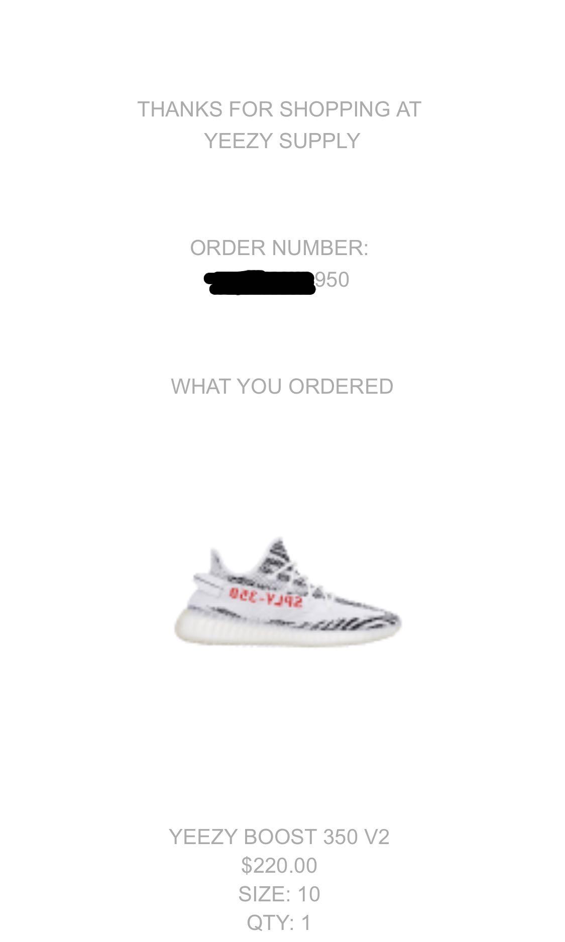 Yeezy 2025 supply zebra