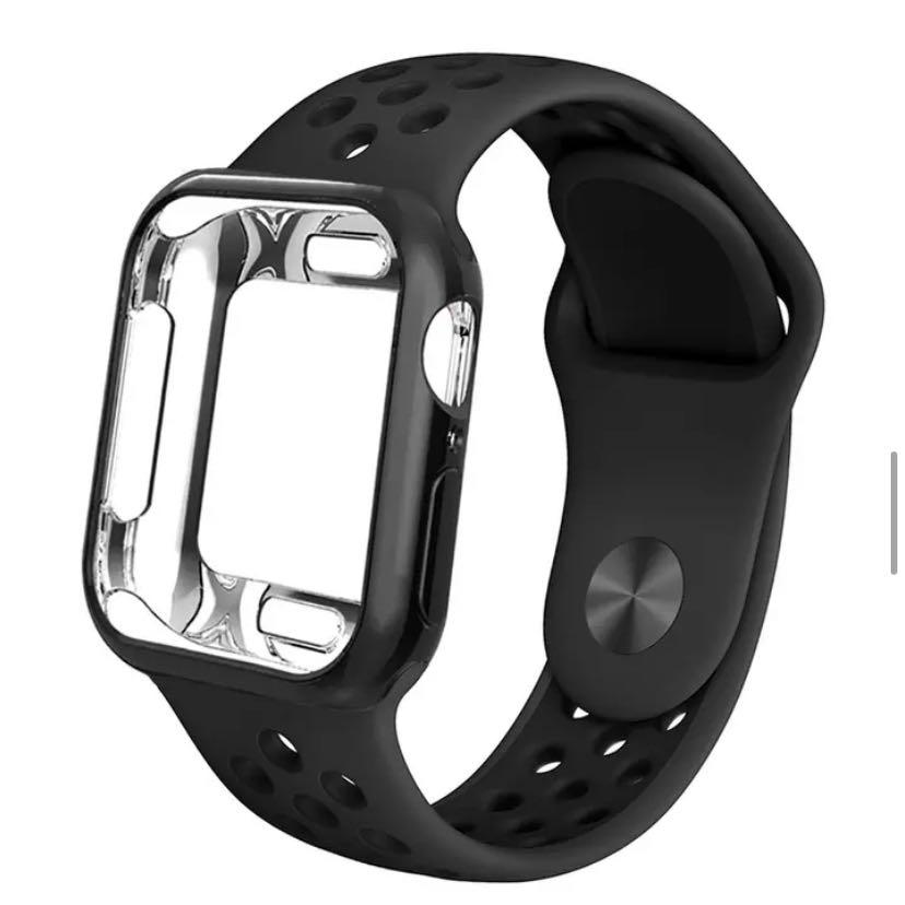 As398 Eko Case Strap For Apple Watch 5 Band 42mm 38mm 40mm 44mm Sports Silicone Bracelet For Apple Iwatch Series 5 4 3 2 1 Accessories Electronics Others On Carousell