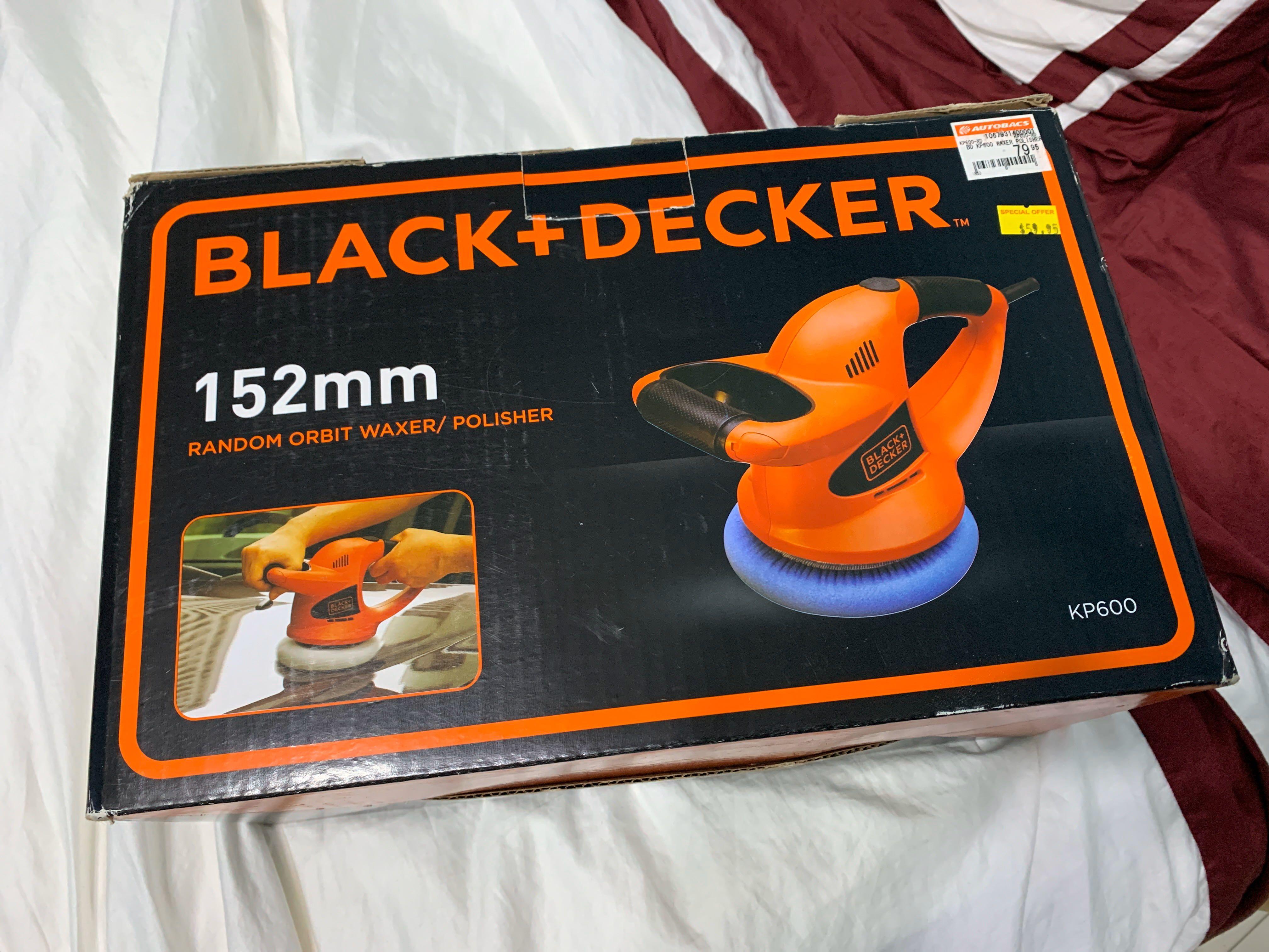 Black Decker 6 In Random Orbit Waxer Polisher Black+Decker Random Orbit Waxer/Polisher, Car Accessories, Accessories