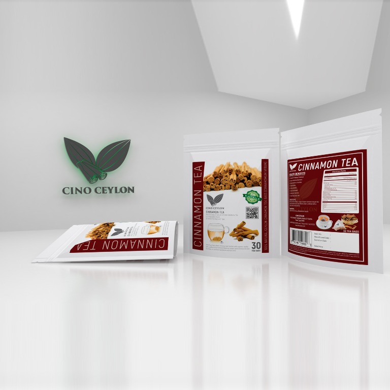 Ceylon Cinnamon (Cinnamomum verum) 30 Herbal Tea Bags Burns Fat
