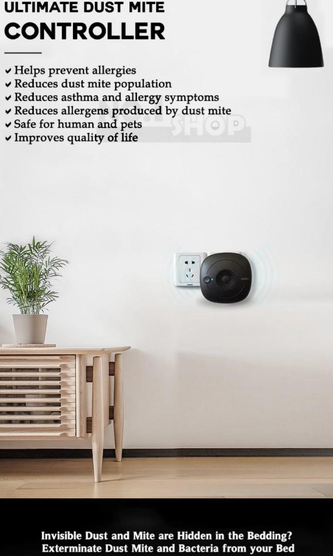 Ultrasonic Dust mite insect repellent controller dengue mosquito