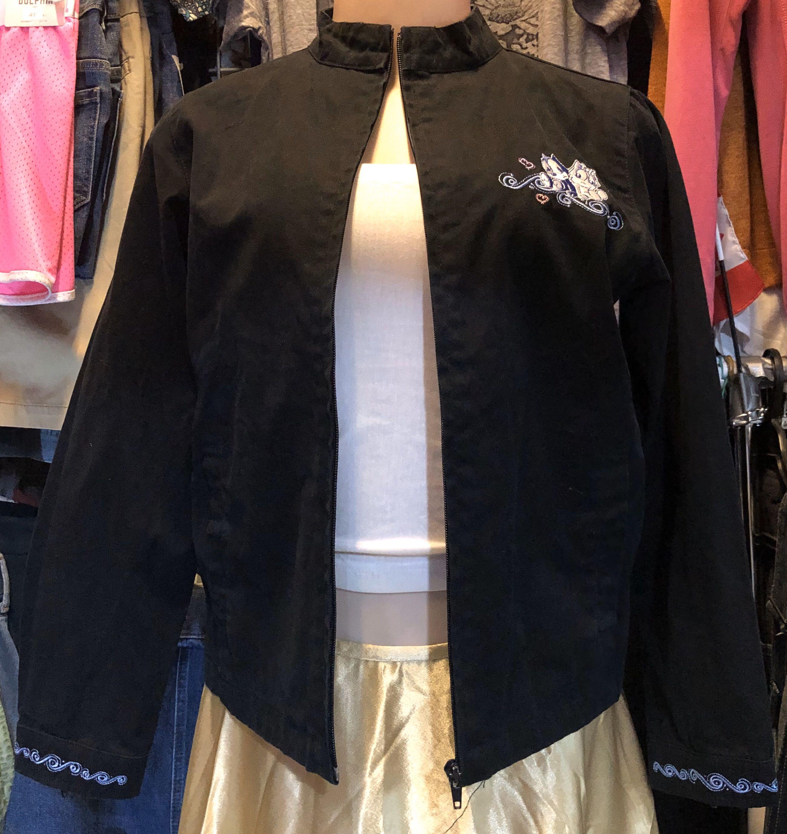 Felix the Cat Women's Jacket | 3 (Category: Coats, Jackets and Outerwear) located in Pasay City. Submitted by khriztyne (Listing ID 268719995, Image 1). Description: PreLoved Great Condition 100% Cotton .