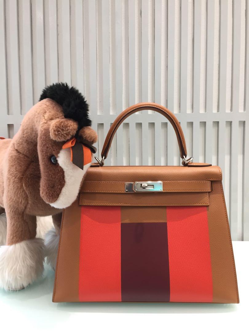 Hermes Kelly 28 Casaque Veau Epsom, Luxury, Bags & Wallets on Carousell