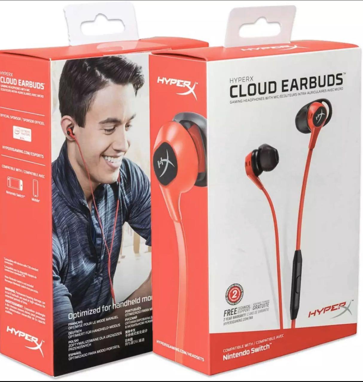 nintendo switch hyperx cloud earbuds