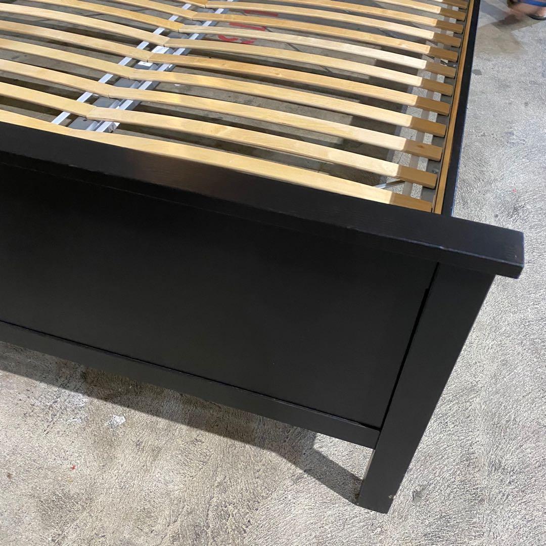 IKEA King size bed frame with mattress (1.8x2m), Furniture & Home