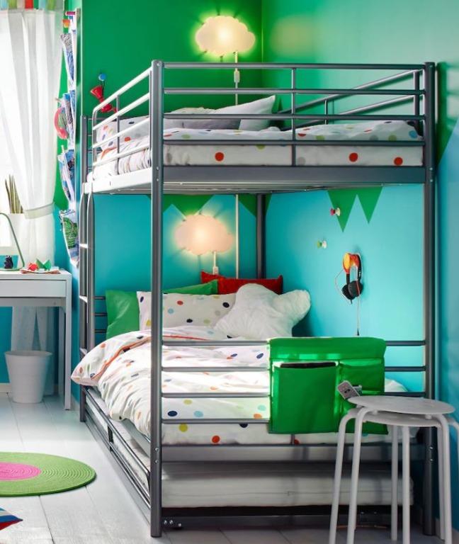 IKEA SVARTA Bunk Bed with Trundle