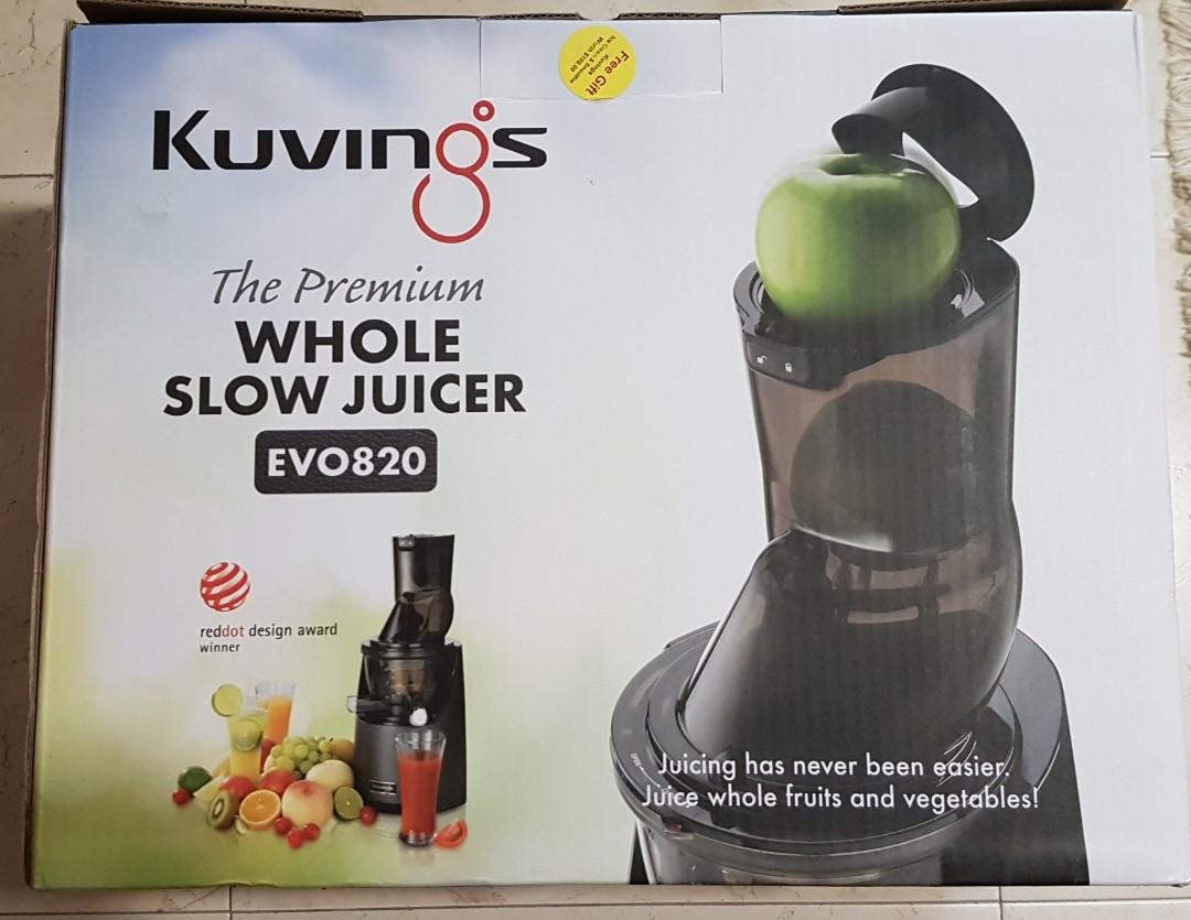 Kuvings Premium Whole Slow Juicer (Evo 820), TV & Home Appliances
