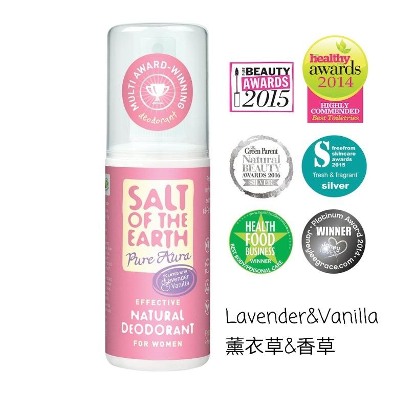 Salt of the earth deodorant spray Lavender & Vanilla 100ML, Beauty & Personal Care, Fragrance