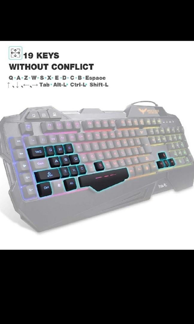 Magic Eagle Havit Series Gaming Keyboard HVKB558CM, Computers & Tech