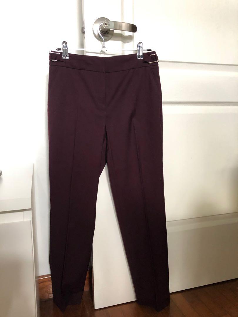 purple work pants