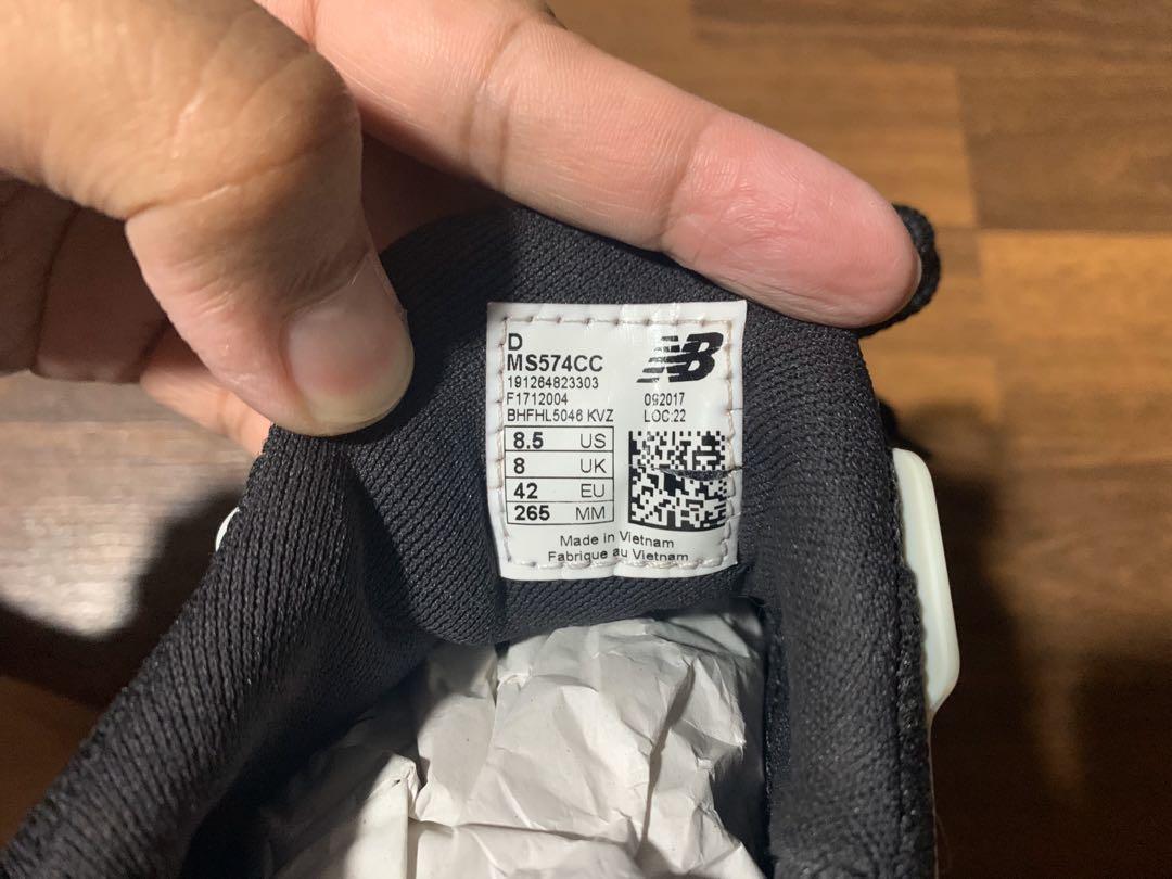 New Balance MS574CC Black Gray Men s Fashion Footwear Dress Shoes on Carousell