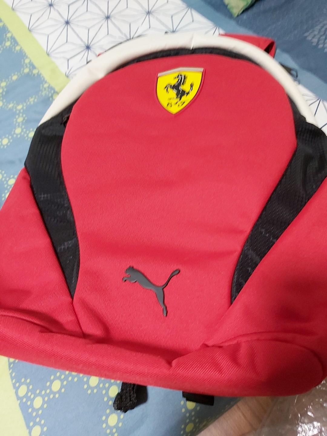 puma ferrari backpack red
