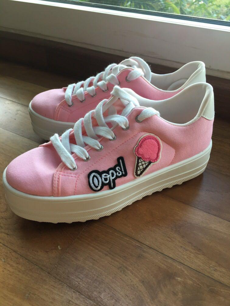 ice cream shoes pink