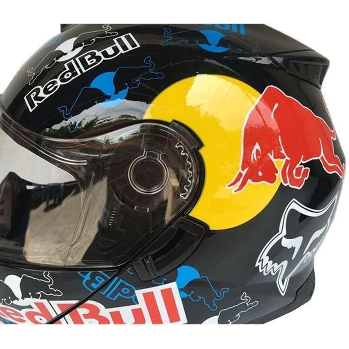 Redbull Red bull helmet black black yellow red energy drink modular