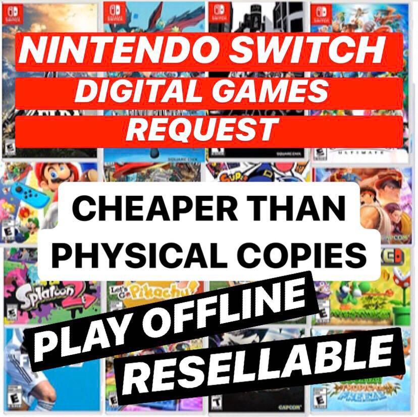 nintendo switch digital game prices