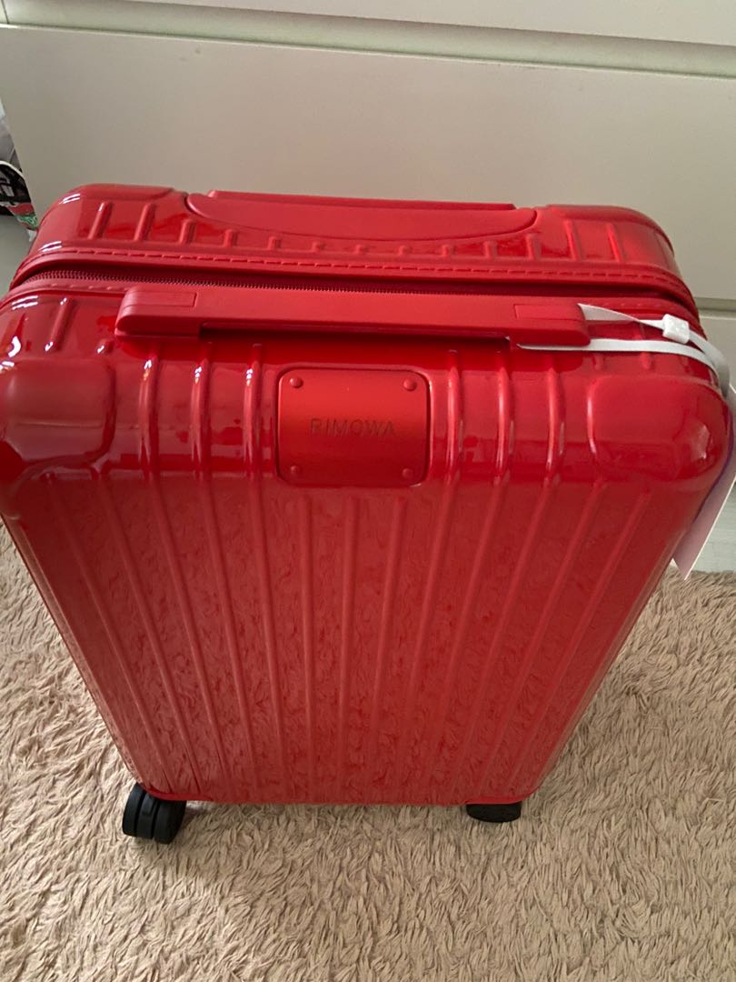 Rimowa Red Gloss Cabin Luggage Hobbies Toys Travel Luggage on