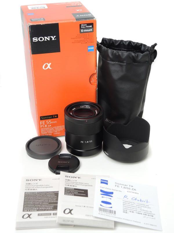 カメラ美品 SONY Sonnar T* FE 55mm F1.8 ZA SEL55F - レンズ(単焦点)