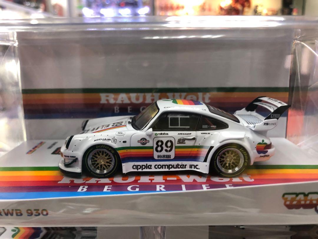 Tarmac Works 1 43 Porsche Rwb 930 Apple 1 43 White 保時捷蘋果彩虹拉花 興趣及遊戲 旅行 旅遊 旅行必需品及用品 Carousell