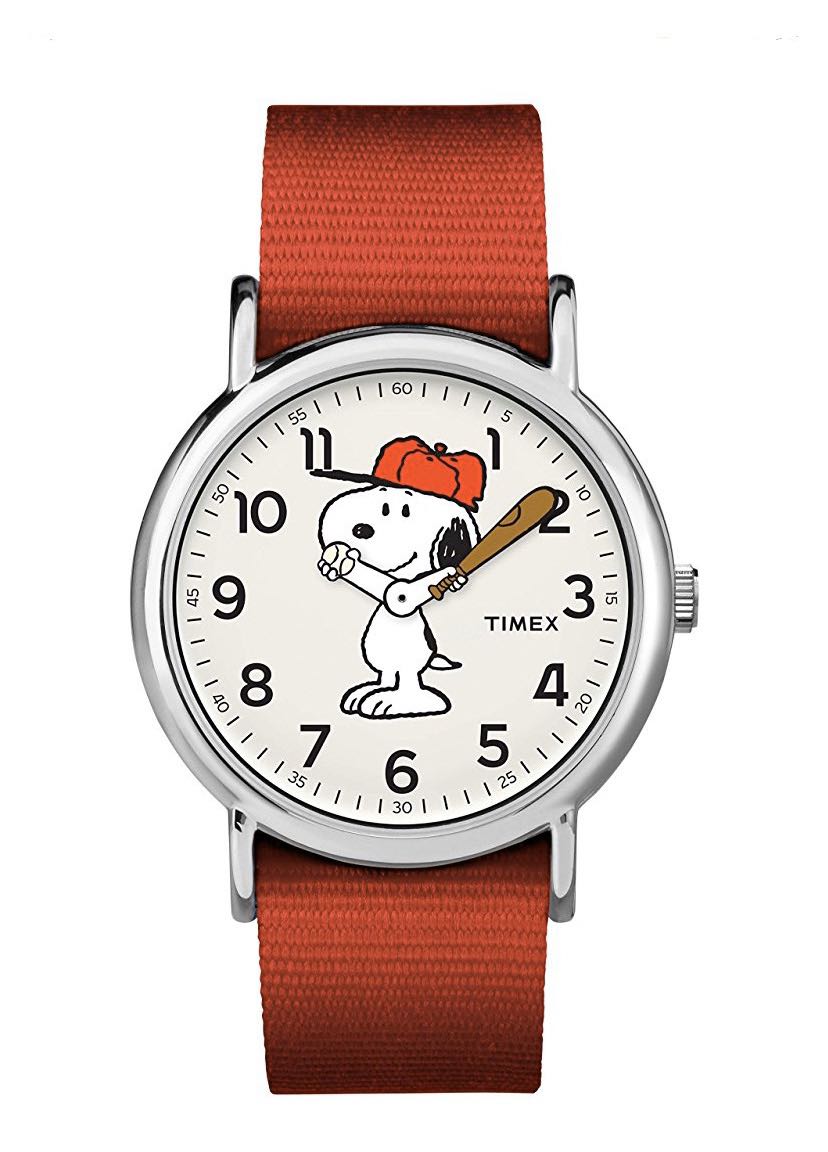Timex Peanuts Snoopy watch weekender, 名牌, 手錶 Carousell