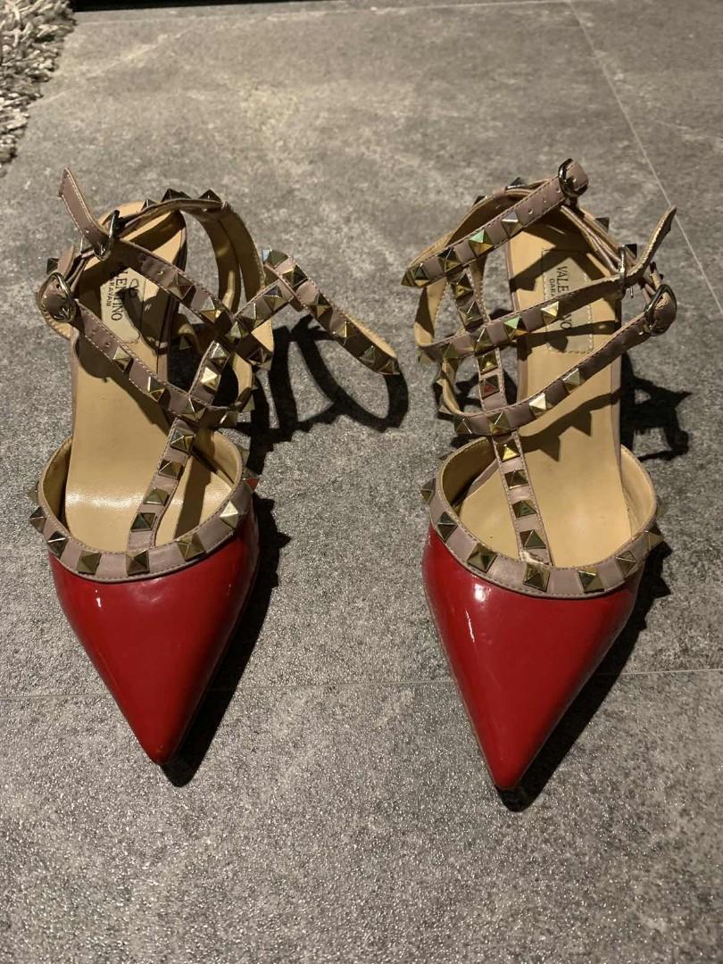 valentino studded kitten heels
