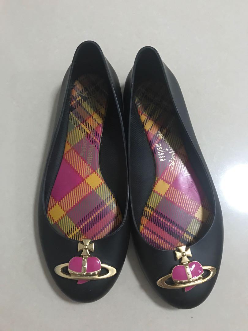 vivienne westwood black jelly shoes