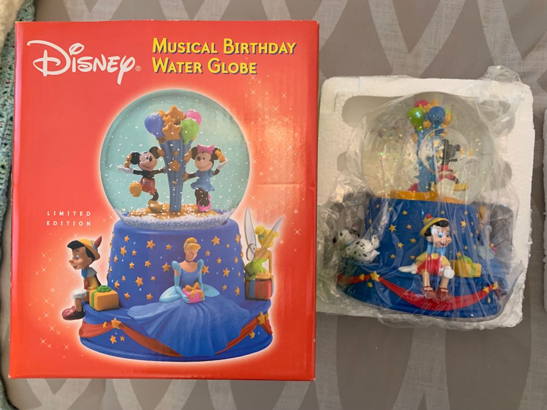Walt Disney Musical Birthday Snow Globe