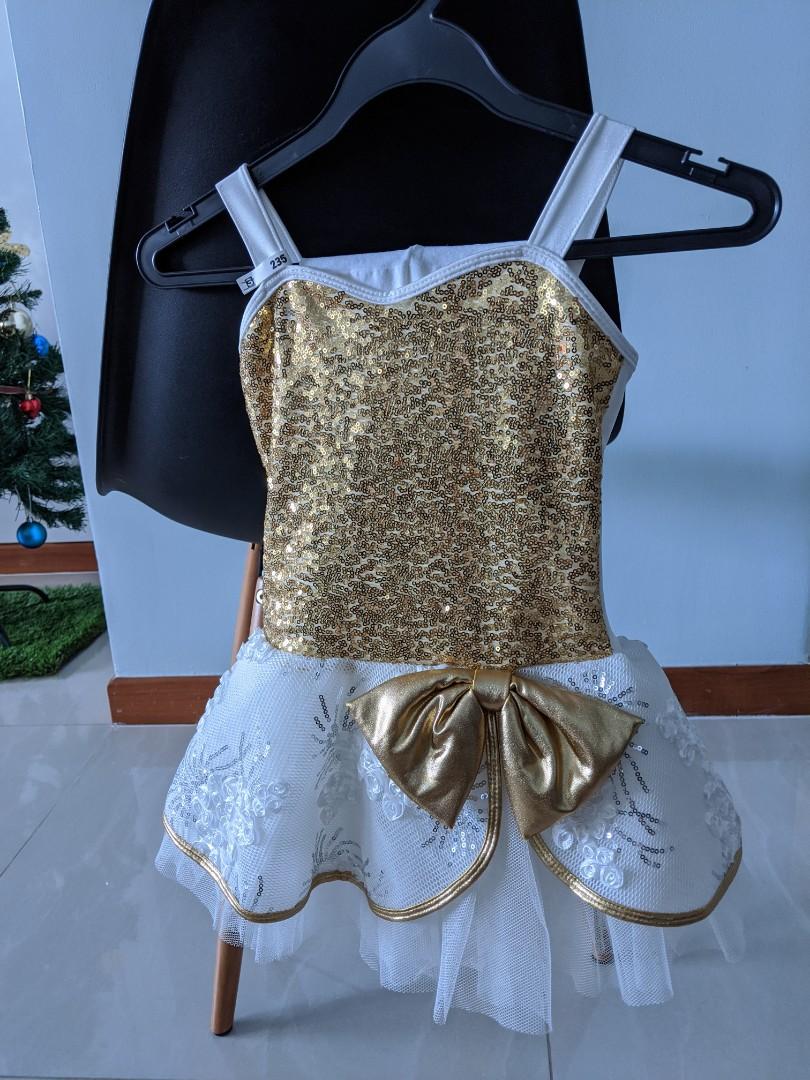 White gold party dress 2 4years old Babies Kids Babies Kids