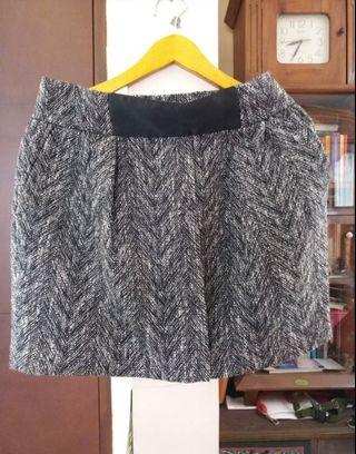 Zara Black Tweed Skirt