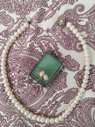 Mother of Pearl Earring & Necklace