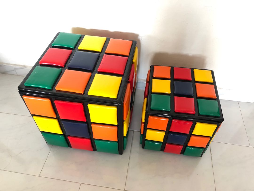 Rubik's cube stool discount