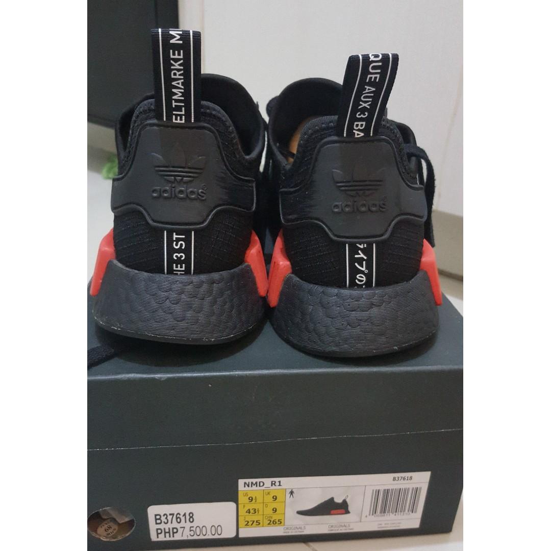 Adidas NMD B37618 Red Black, Fashion, Sneakers on Carousell