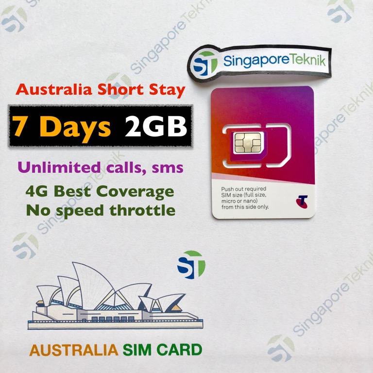 Australia Mobile Prepaid SIM Card Data 4G Call SMS Telstra Optus