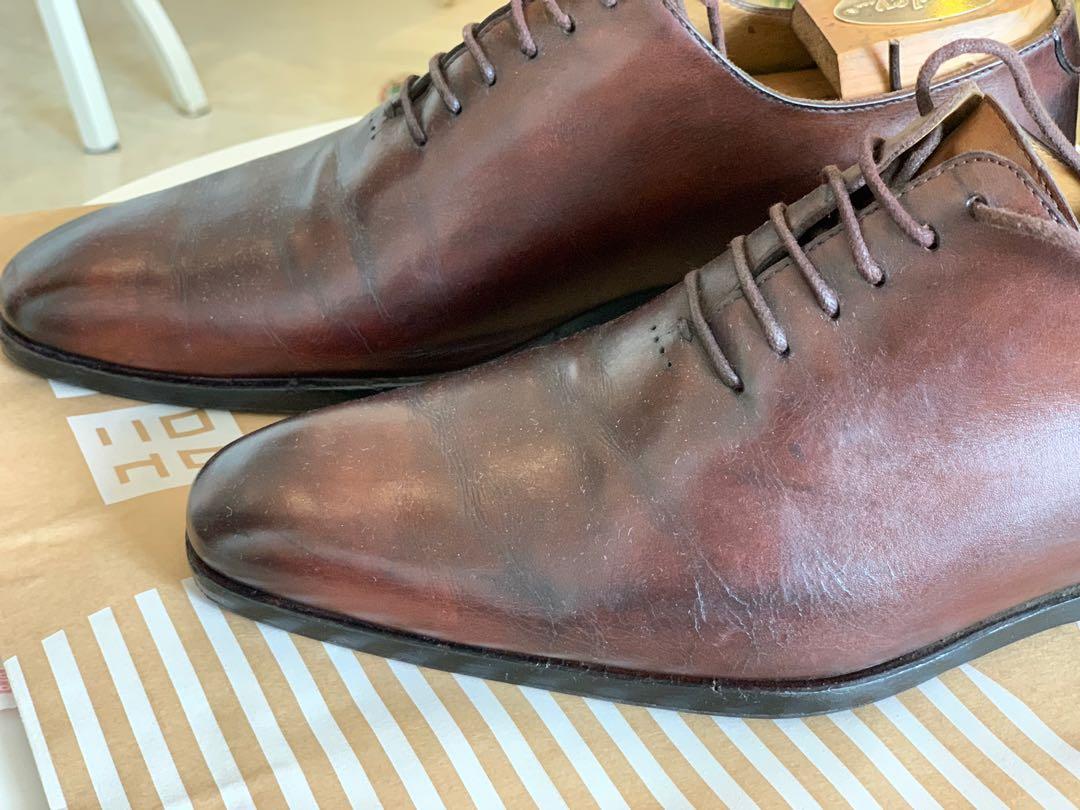 Chocolate men's dress shoes on sale