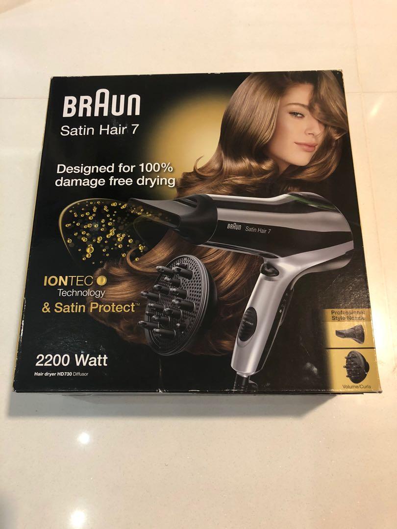 Braun Satin Hair 7 Diffusor Aufsatz Braun Satin Hair 7 hair dryer HD730 diffusor 2200W iontec, Beauty