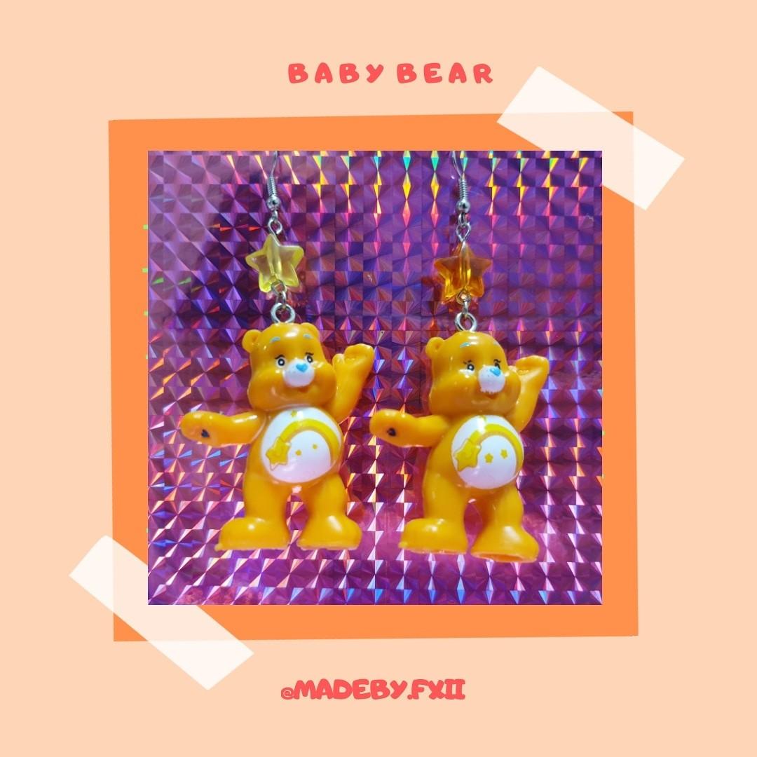 Care Bear Mismatched Earrings Sunshine Bear Women S Fashion Jewellery Earrings On Carousell
