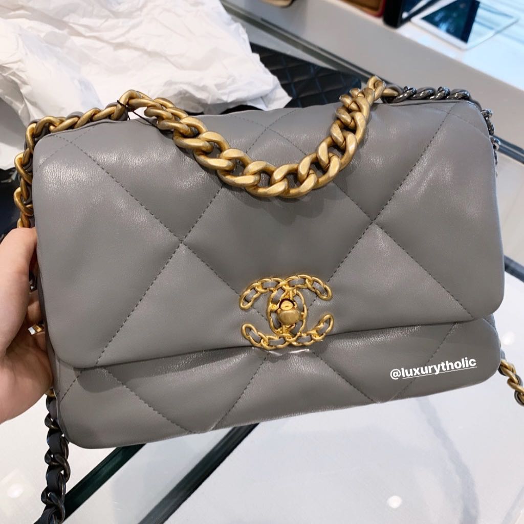 chanel 19 gray