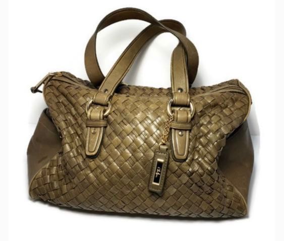 Cole haan jade leather tote bag best sale