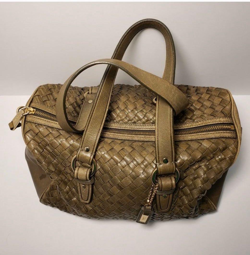 Cole haan jade leather tote bag store